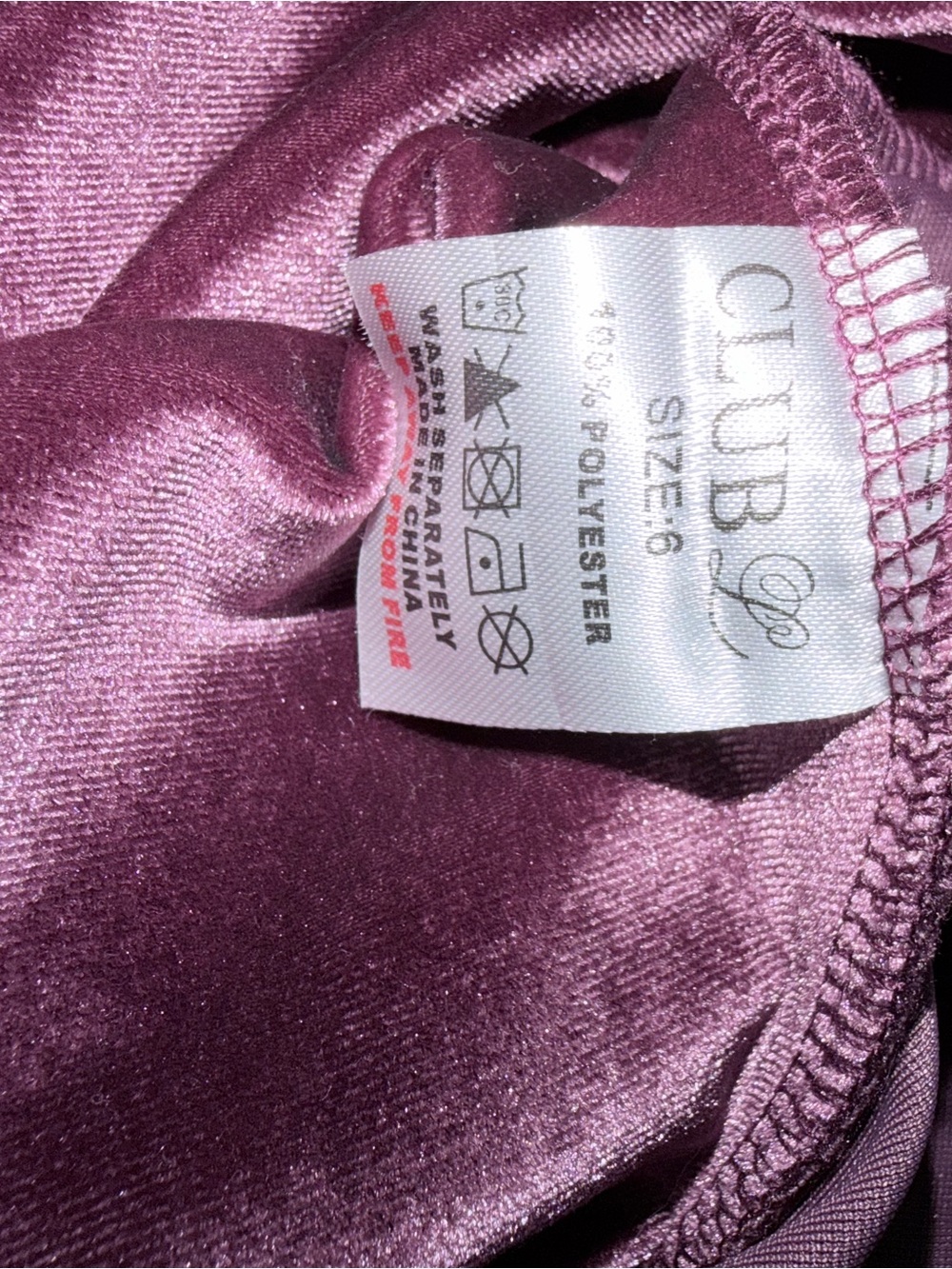 NWT Club L London Purple Velvet Twist-Front Long Sleeve Mini Dress - Picture 6 of 9